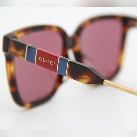 NEW GUCCI GG0599SA 003 UNISEX SUNGLASSES GUCCI GG 0599SA BROWN RED UNISEX GUCCI - Picture 7 of 13